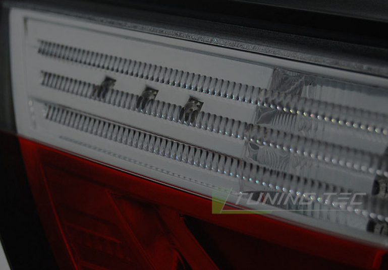 LED Lightbar Design Rückleuchten für BMW 5er E60 Limousine 03-07 rot/rauch